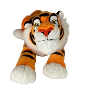 Disney Aladdin Rajah Tiger Plush Stuffed Animal Orange Black Striped 16 Inch